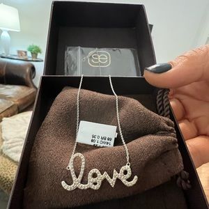 Sydney Evans Diamond Love Necklace